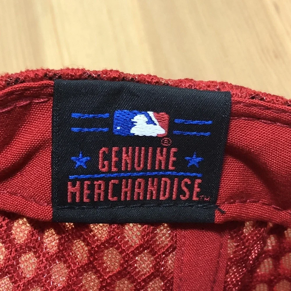 Washington Nationals MLB New Era Mesh Textured Hat Cap One Size Red Baseball